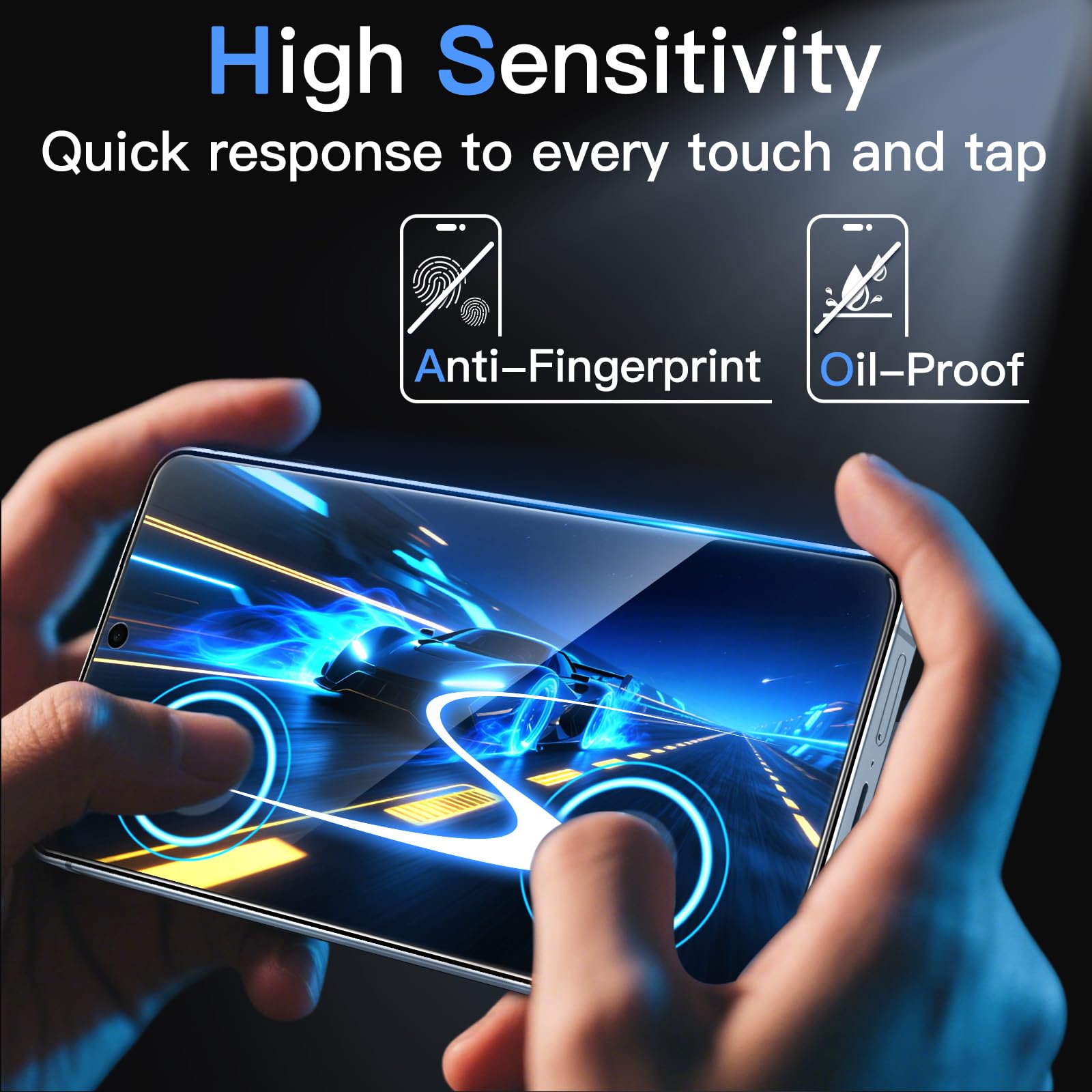 JETech Skärmskydd för Samsung Galaxy S26, Flexibel TPU-Film med Enkel Installationsbricka, Fingeravtrycks-ID Kompatibel, HD Klar, 3-Paket