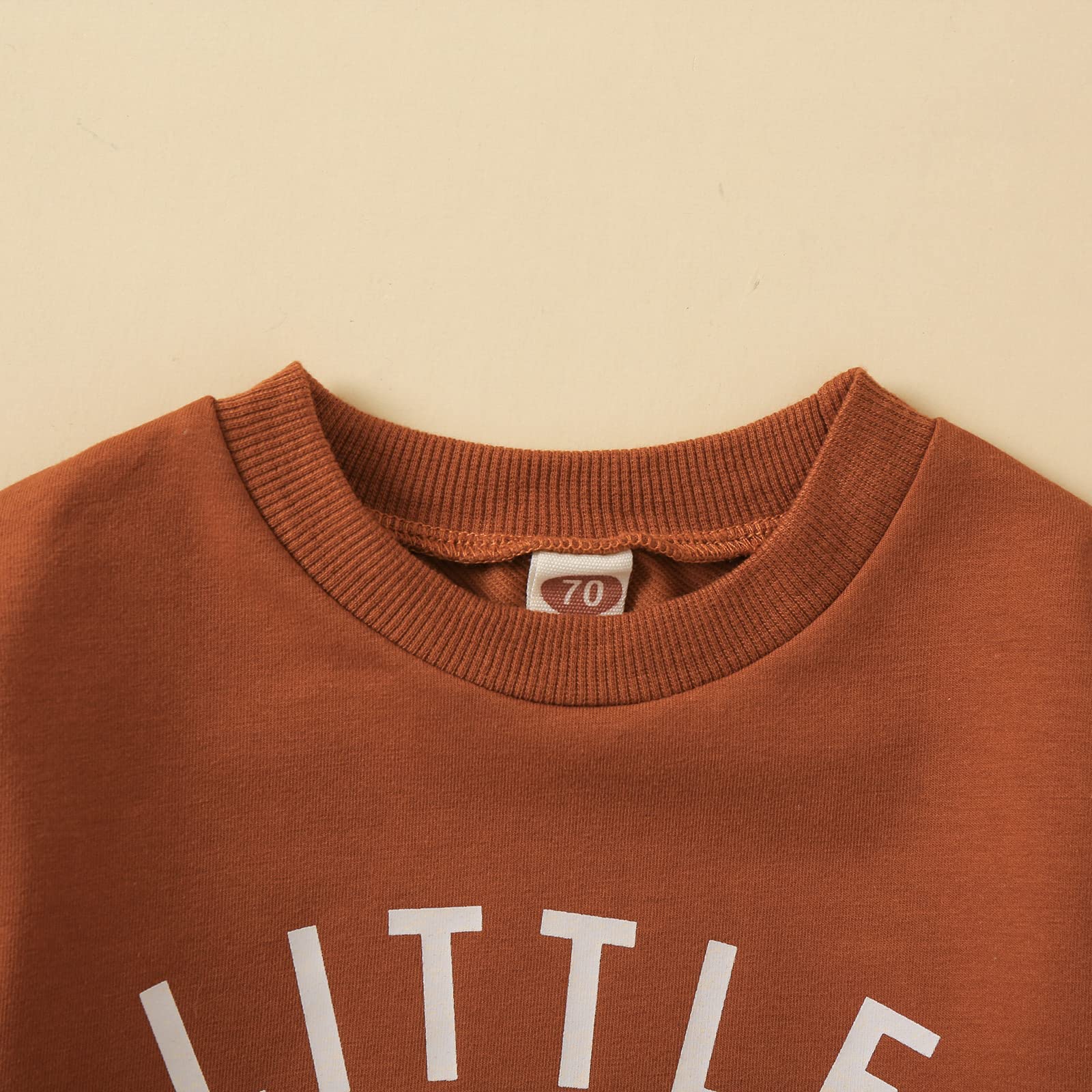 Baby Boy kläder set småbarn kläder set brev tryck tröja tröja byxor kläder baby träningsoverall långärmad T-shirt och byxor små barn