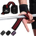 MERCURYAL Straps Gym med viktlyftning och powerlifting handledsrem - Gym armband - Lyftning Straps - Grip Remmar - Gym Grip Grips för Död Vikt (Svart)