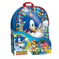 LISCIANI - SONIC - Ryggsäcksset med 2-i-1 kortspel Sonic - Resespel för barn från 6 år - 2 olika spel att spela i skolan - 2 eller fler spelare - Tillverkad i Italien