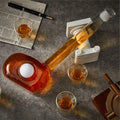 Golf Decanter Whiskey Decanter Set with 4 Golf Ball Whiskey Glasses - Unique Golf Gifts for Men - 750ML Golf Themed Liquor Decanters for Alcohol, Bourbon, Scotch, Vodka, Tequila, Wine Clear