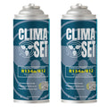 ClimaSet A/C Gas för billuftkonditionering - R134a-ersättning – för bilar 1994 till 2016 – Naturmedvetna – Giftfri – Korrosionsbeständig – 2 delar – 560 g
