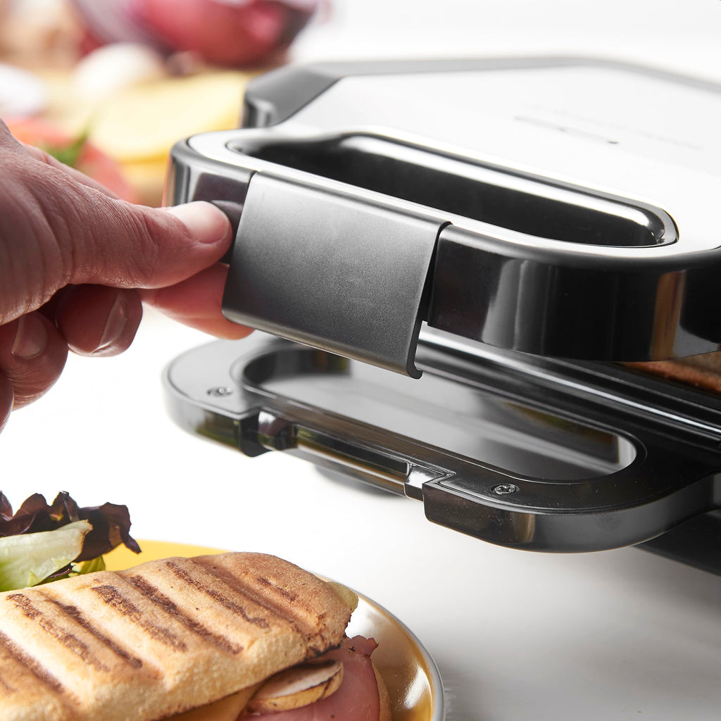 Russell Hobbs Smörgåsgrill 3-i-1 [smörgåsar, belgiska våfflor, grill] diskmaskinssäkra plattor, non-stick beläggning & extra djupa plattor, BPA-fri) 26810-56.