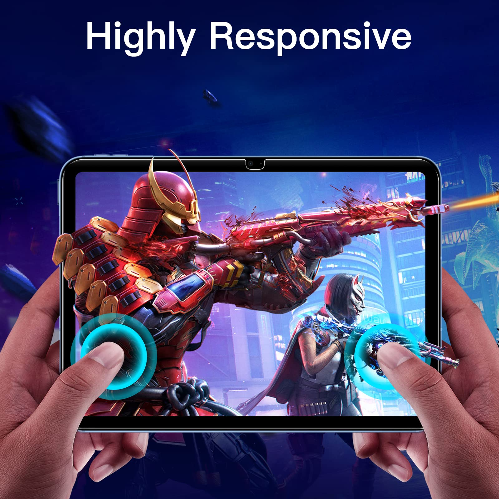 JETech Skärmskydd för iPad (A16) 11:e/10:e Generationen (2025/2022), Härdat Glas Film, HD Klar, 2-Pack