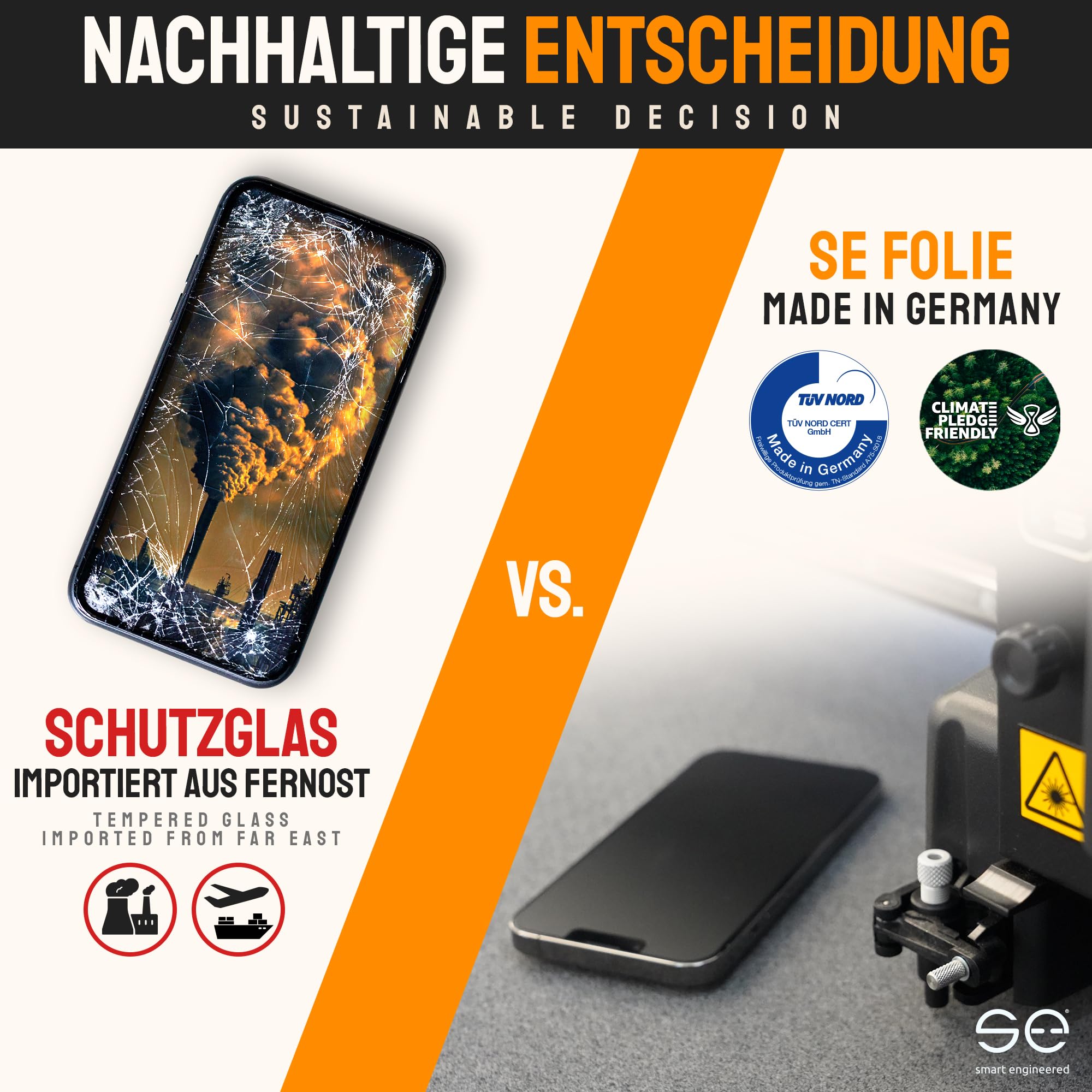 2 x 3D Skärmskydd för Apple iPhone 13 mini [smart engineered] - Skyddsfilm, anti reflektion, matt , skyddsfall vänliga, fodralvänligt