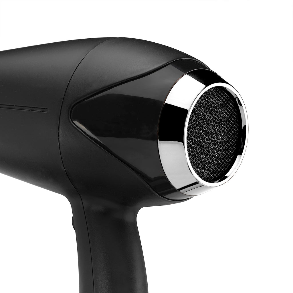 BaByliss Turbo Smooth Hårfön - 2200 W Kraftfull Hårtork, Stor Diffuser, Joniserad Frissfri Styling, 3 Värme- & 2 Hastighetsinställningar, Svart, D572DE