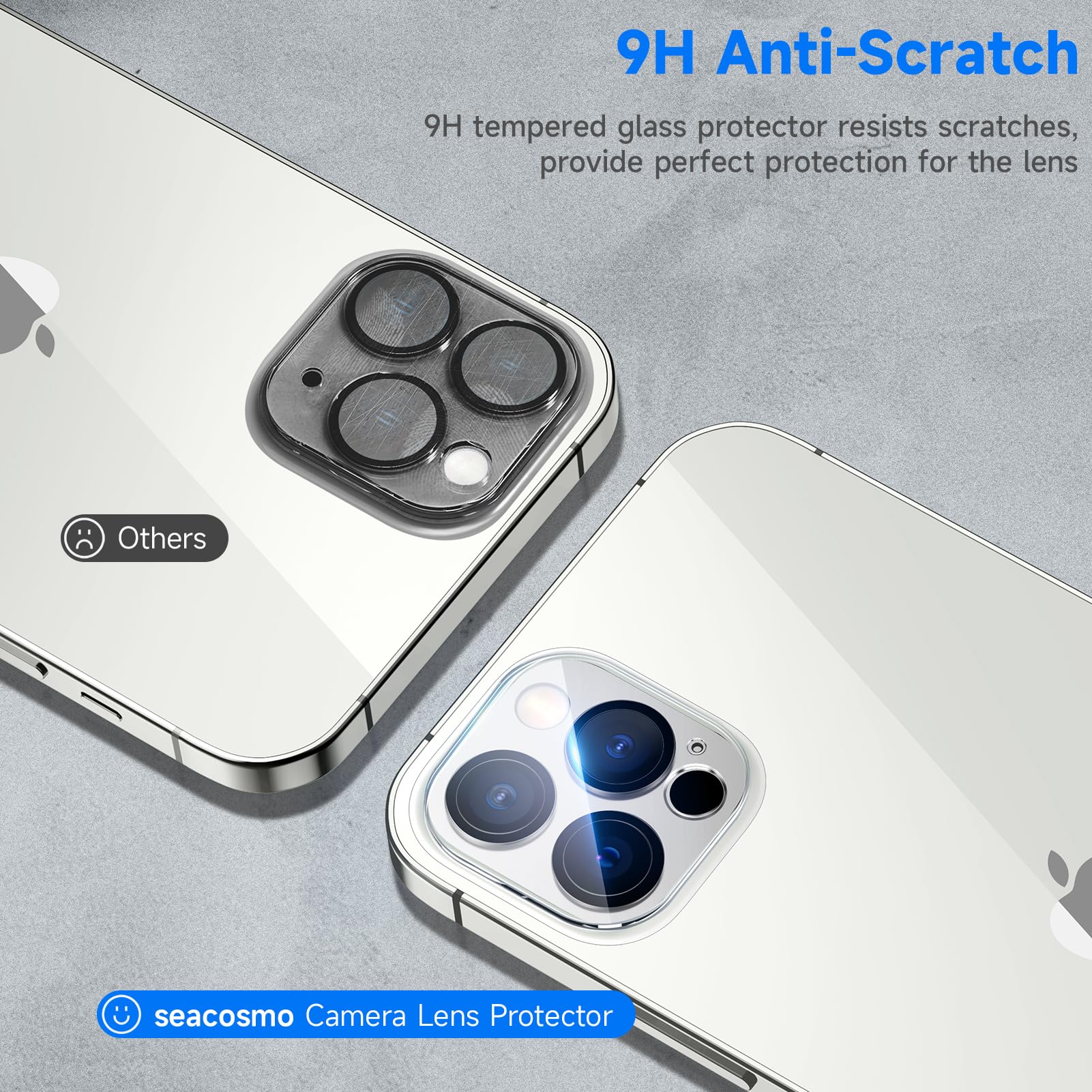 seacosmo för iPhone 12 Pro Mobilskal, [9H HD] Integrerat Skärmglas och Linsskydd, 360 Grader Stöttåligt Fodral, Stötdämpande Skal för iPhone 12 Pro, Grön