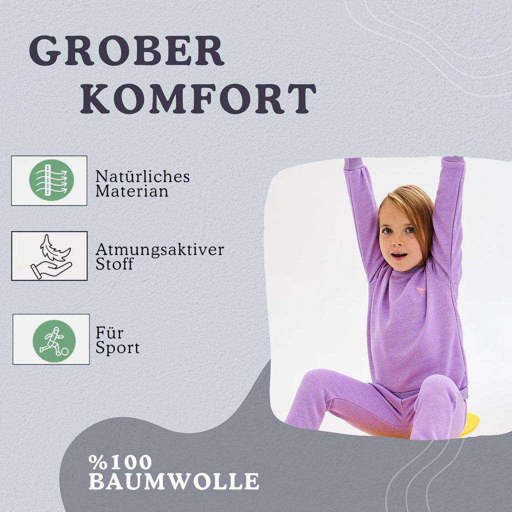 deiko Set med kläder för bebisar, unisex, 100 % bomull, outfit, barnkläder, 2-delat set med långärmad tröja och byxor med fickor