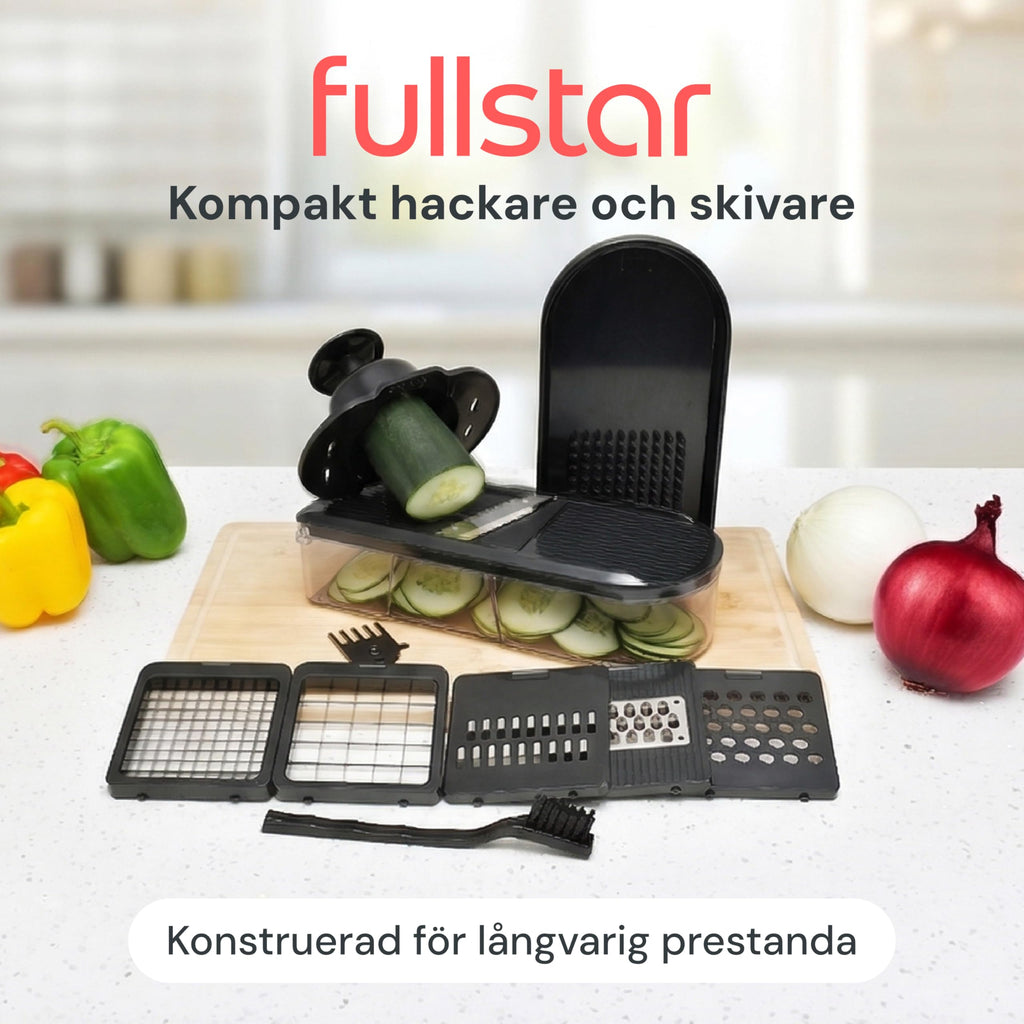 Grönsakshackare Grönsaksskärare Mandolin Grönsaksskivare - Grönsaks- och löksalladsmatberedare Manuell - Potatischopper Grönsakshackare Tärningsskärare - Köksredskap Prylar (Kompakt 6-i-1 Svart)