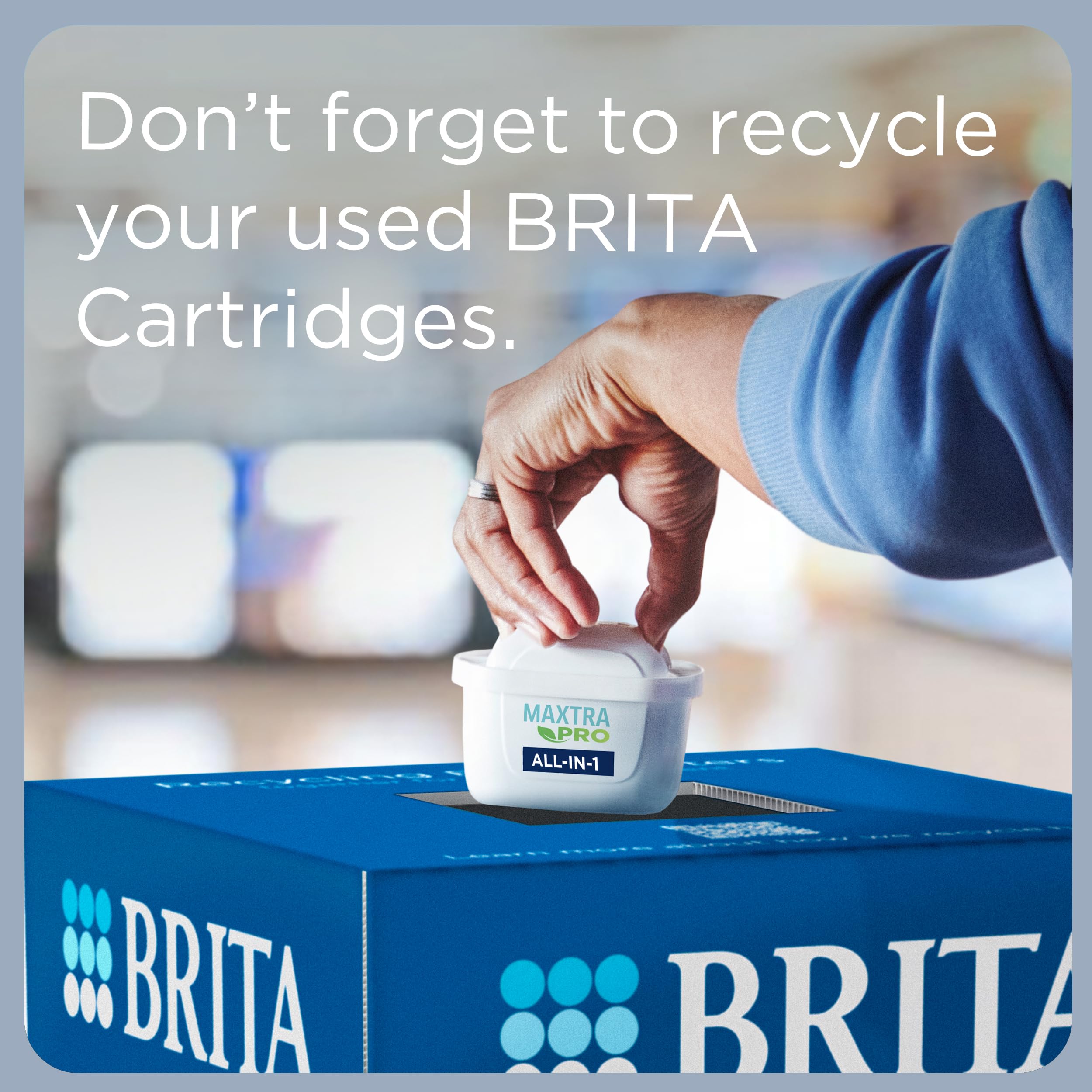 BRITA Vit Marella filterkanna (2,4 l) inkl. 3 patroner vattenfilter kran MAXTRA PRO All-in-1 reducerad PFAS,kalksten, klor, vissa föroreningar och metaller tidsindikator, miljöförpackning