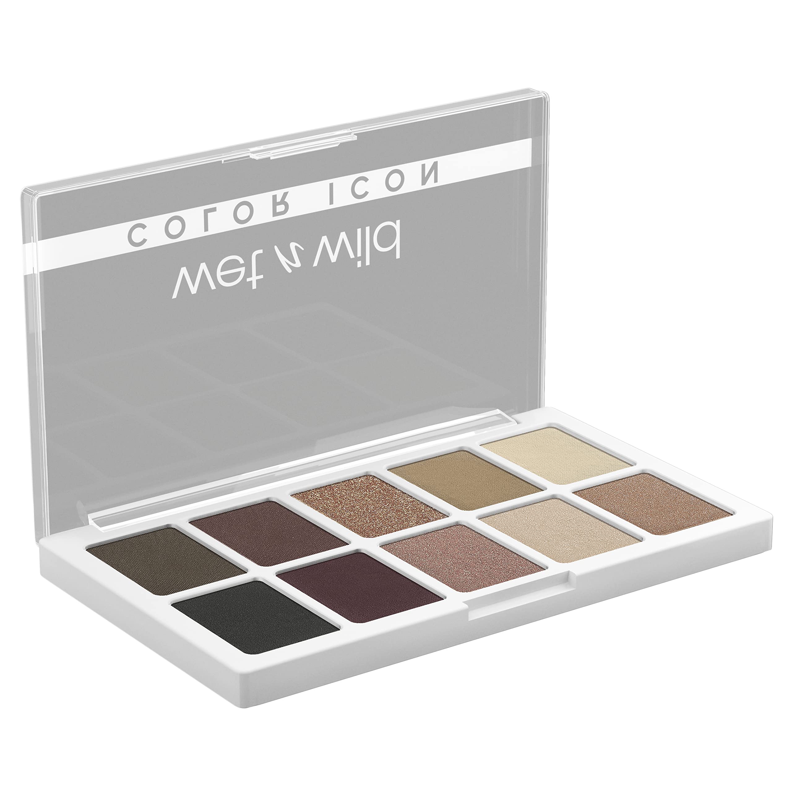 Wet n Wild Color Icon 10 Pan Palette, Ögonskuggspalett med 10 Ljusa och Matta Ögonskuggsfärger för Dag och Natt, Långvarig och Lättblandad Formula, Nude Awakening