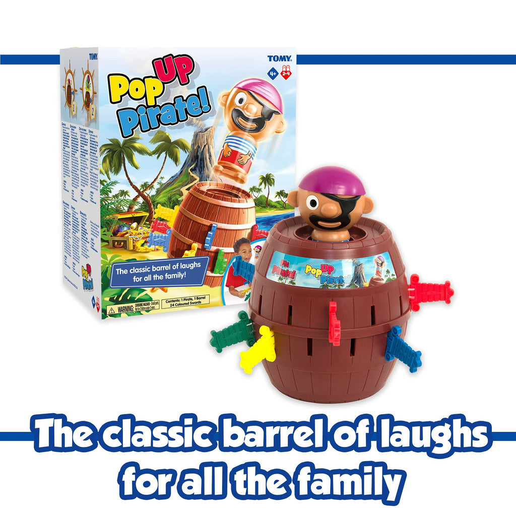 TOMY Pop Up Pirate Classic T7028 Bordsspel, Engelsk språkversion, Från 4 år