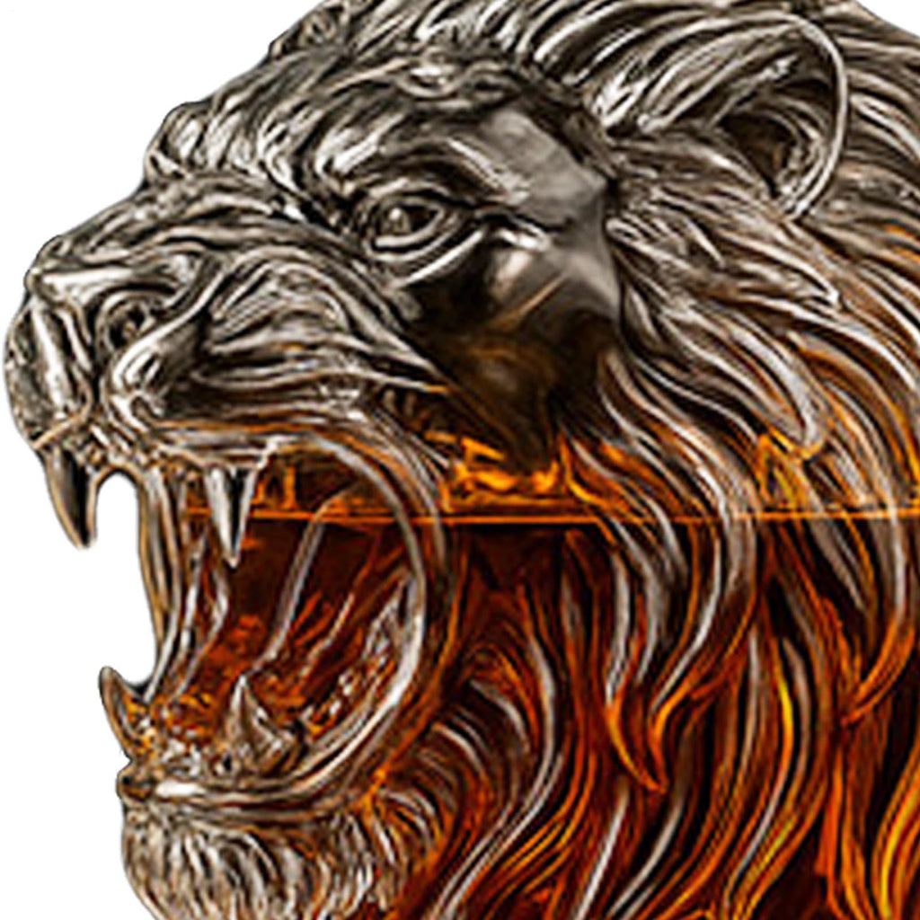 Whiskey Decanter - Wine Decanter - Wine Container - Glass Whiskey Alcohol Decanters Bottle - Liquor Dispenser Decanters Bottle | Animal Profile Liquor Container For Men Father Husband Dad