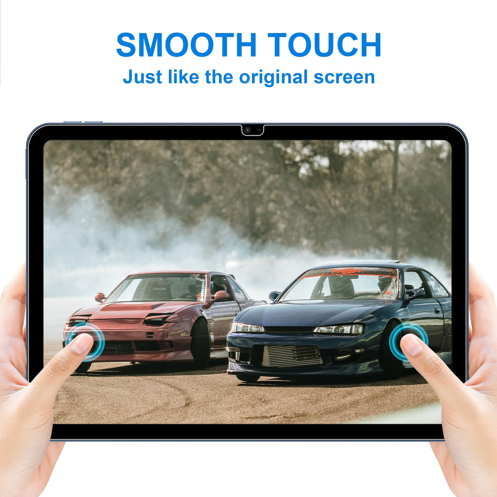 4youquality [2-pack skärmskydd för iPad (A16) 11:e / 10:e generationen (2025/2022) (iPad 11 och 10), härdat glasfilm, reptålig, slagtålig