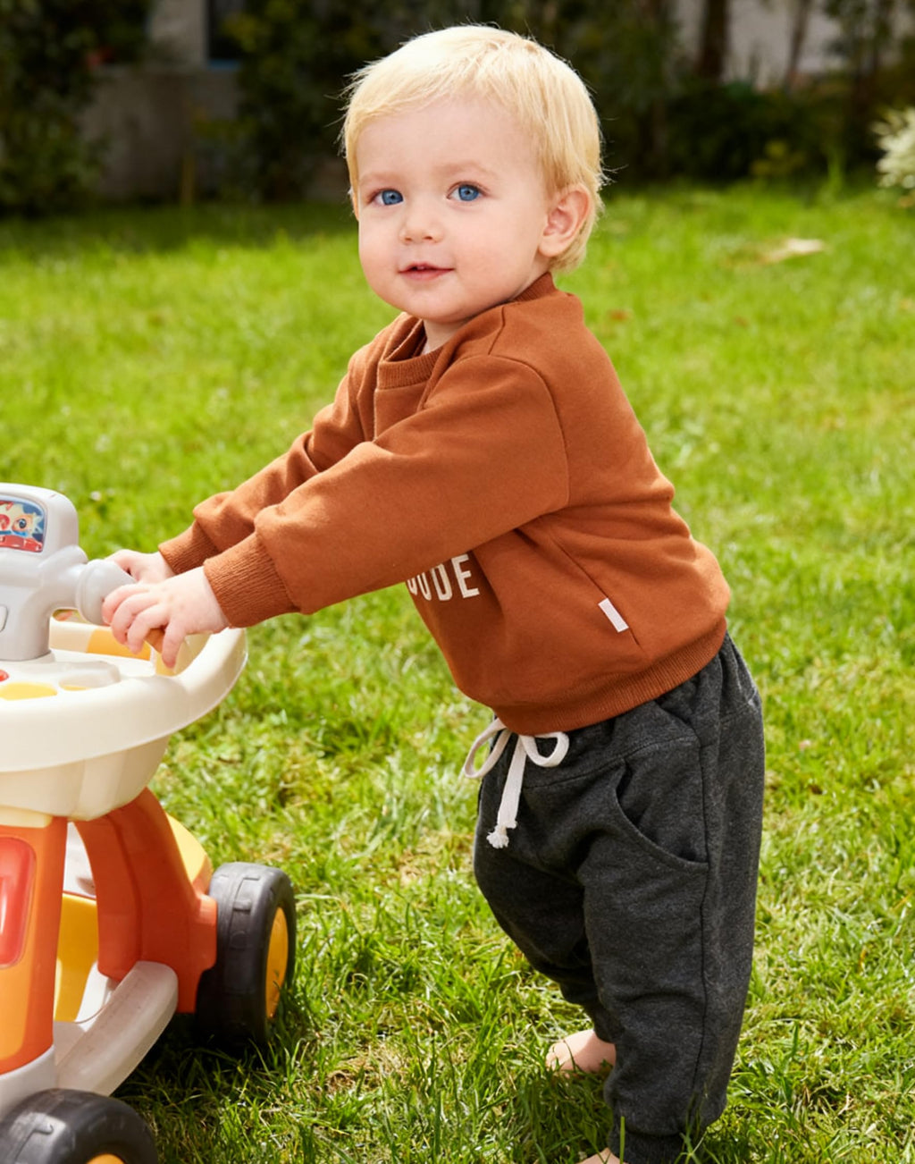 Baby Boy kläder set småbarn kläder set brev tryck tröja tröja byxor kläder baby träningsoverall långärmad T-shirt och byxor små barn