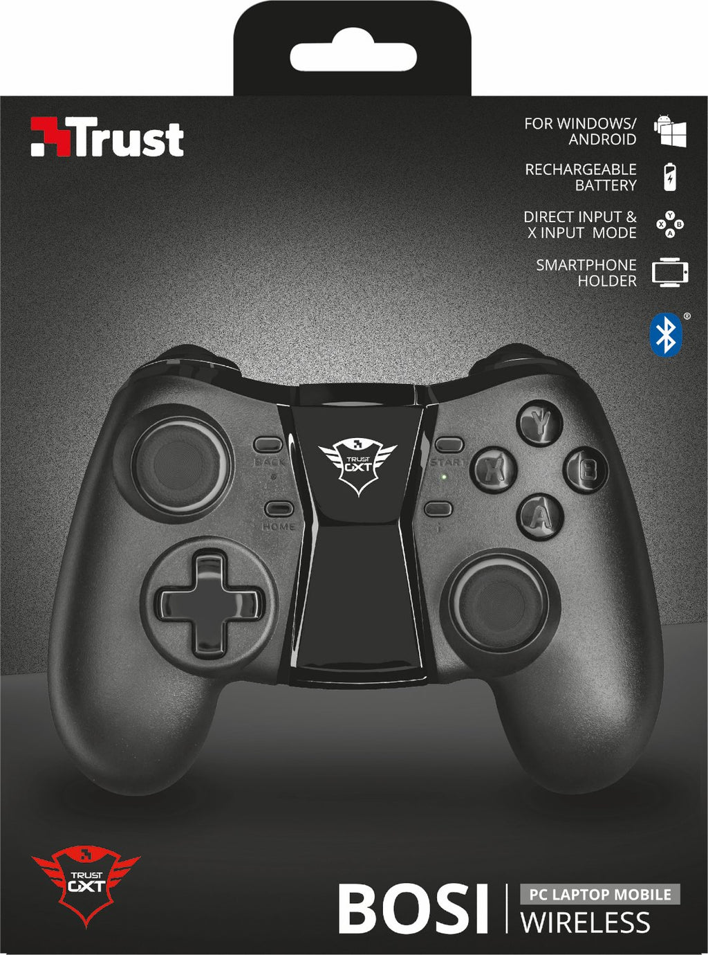 Trust Gaming 22258 GXT 590 Bosi Bluetooth Gamepad, Black