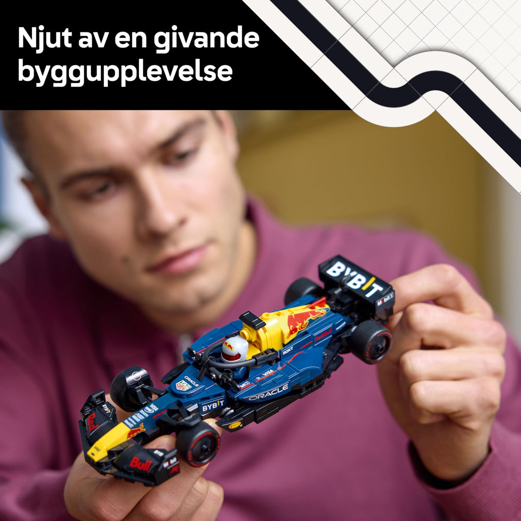 LEGO Speed Champions Oracle Red Bull Racing RB20 F1 racerbil, Byggsats för vuxna med 1 minifigur, Byggbar modell och present med Formel 1-tema att samla på 77243