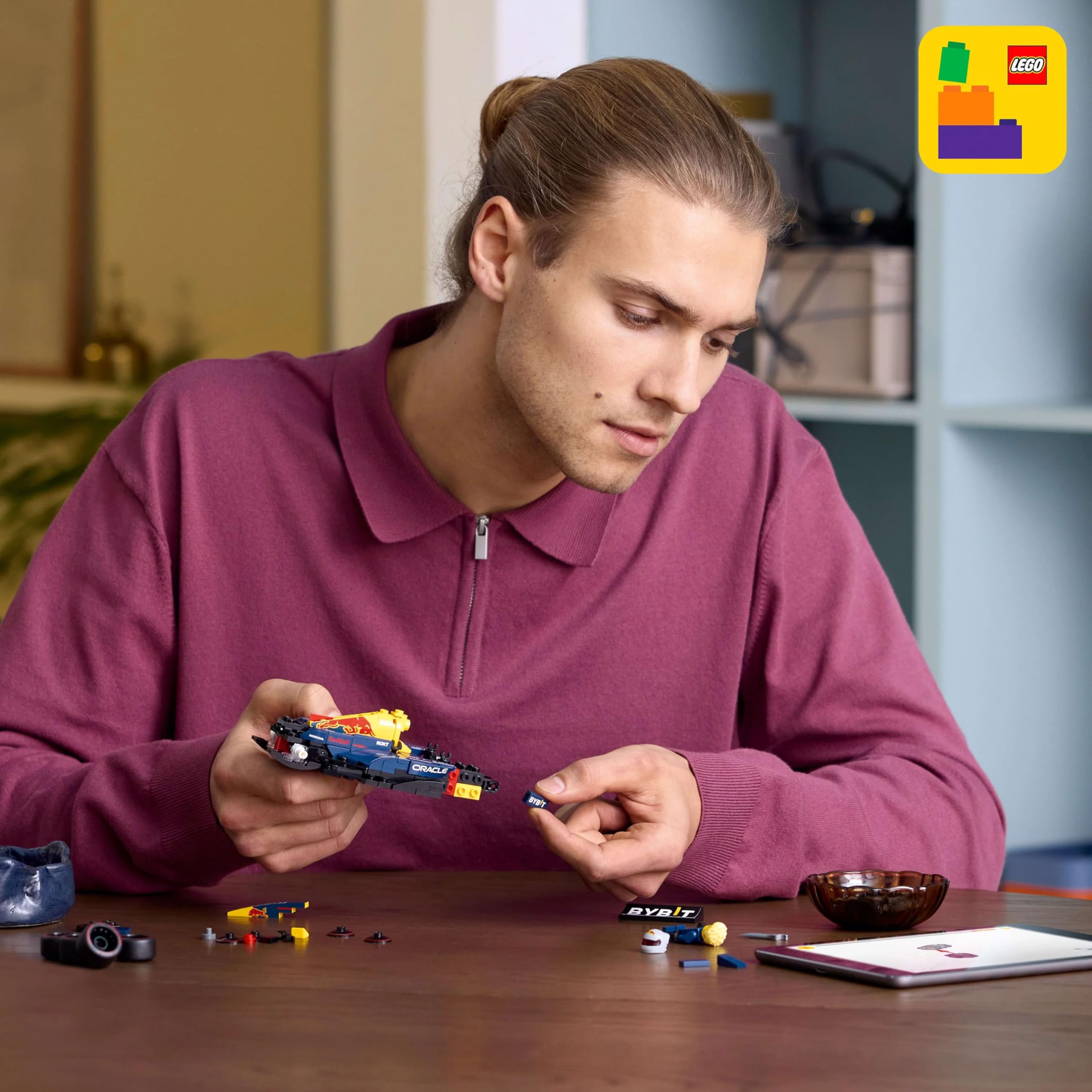 LEGO Speed Champions Oracle Red Bull Racing RB20 F1 racerbil, Byggsats för vuxna med 1 minifigur, Byggbar modell och present med Formel 1-tema att samla på 77243