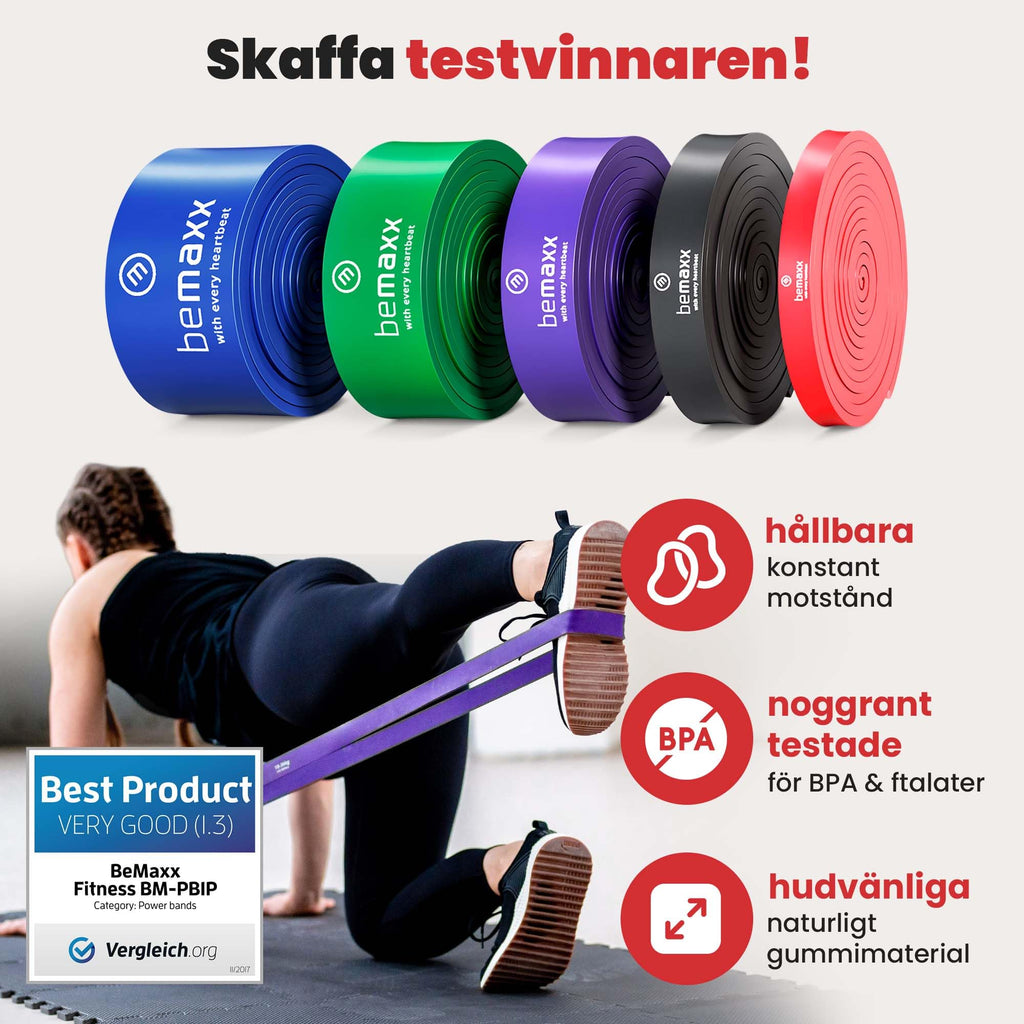 Motståndsband Räckhäv Fitness Resistance Bands + Träning e-Bok, Dra Upp Fitnessband | Hemmagym Equipment, Styrka Träna Gymnastisk, Chin-Pull-Up Bar, Elastiskt Träningsband Gym Workout Man Kvinna