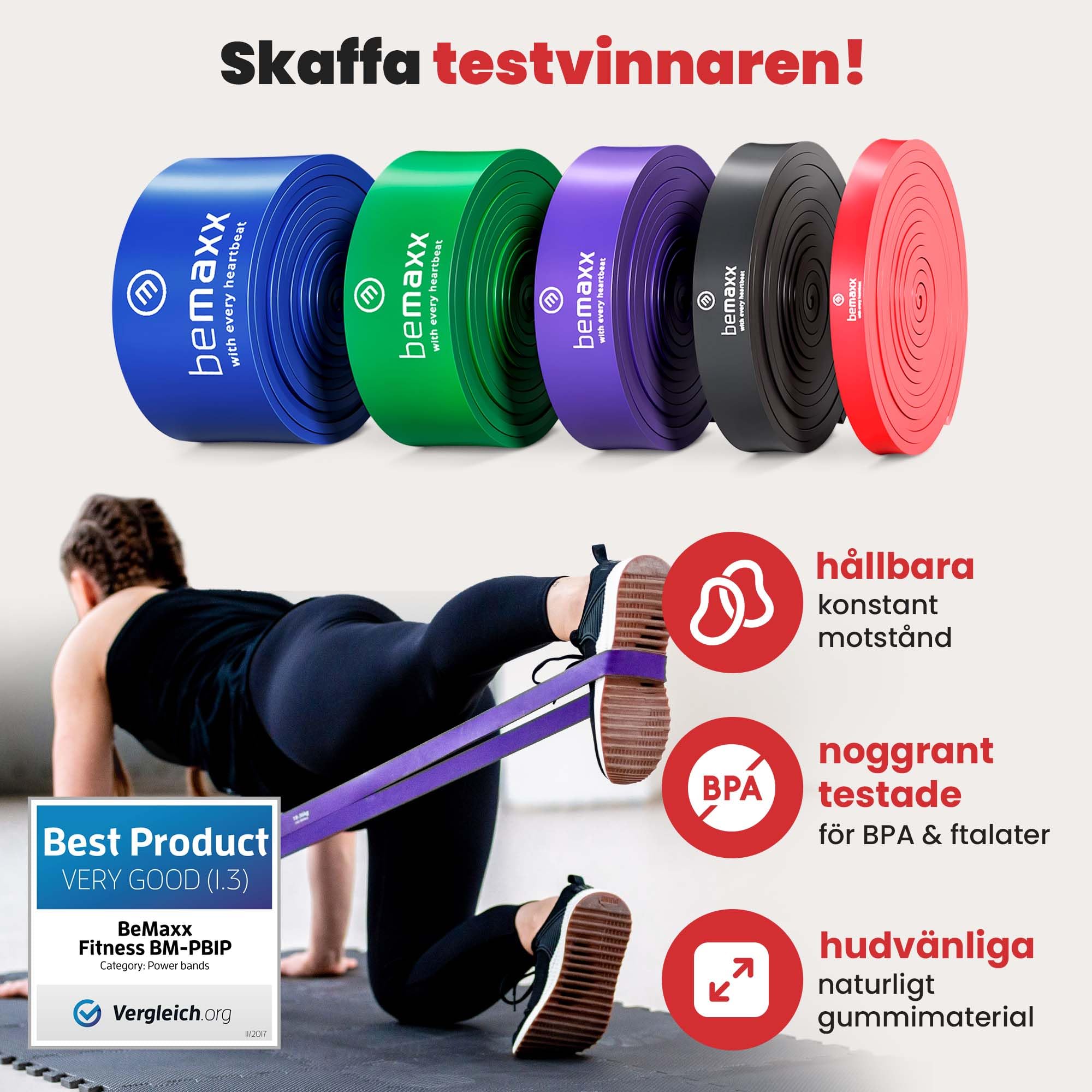 Motståndsband Räckhäv Fitness Resistance Bands + Träning e-Bok, Dra Upp Fitnessband | Hemmagym Equipment, Styrka Träna Gymnastisk, Chin-Pull-Up Bar, Elastiskt Träningsband Gym Workout Man Kvinna