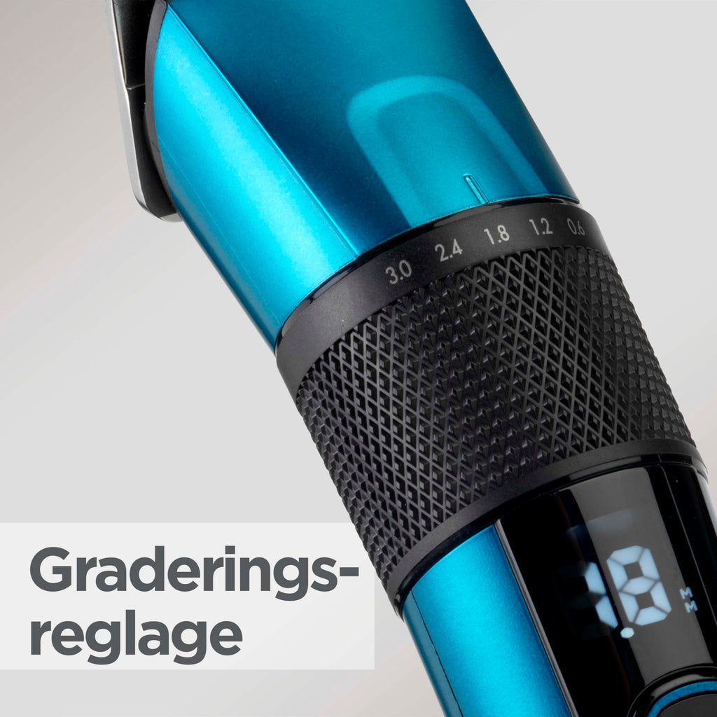 BaByliss Japanese Steel Hårklippare - Litiumbatteri, 160-Minuters Drift, 3-Timmar Fulladdning, Inkluderar Hårt Förvaringsfodral, Svart, E990E