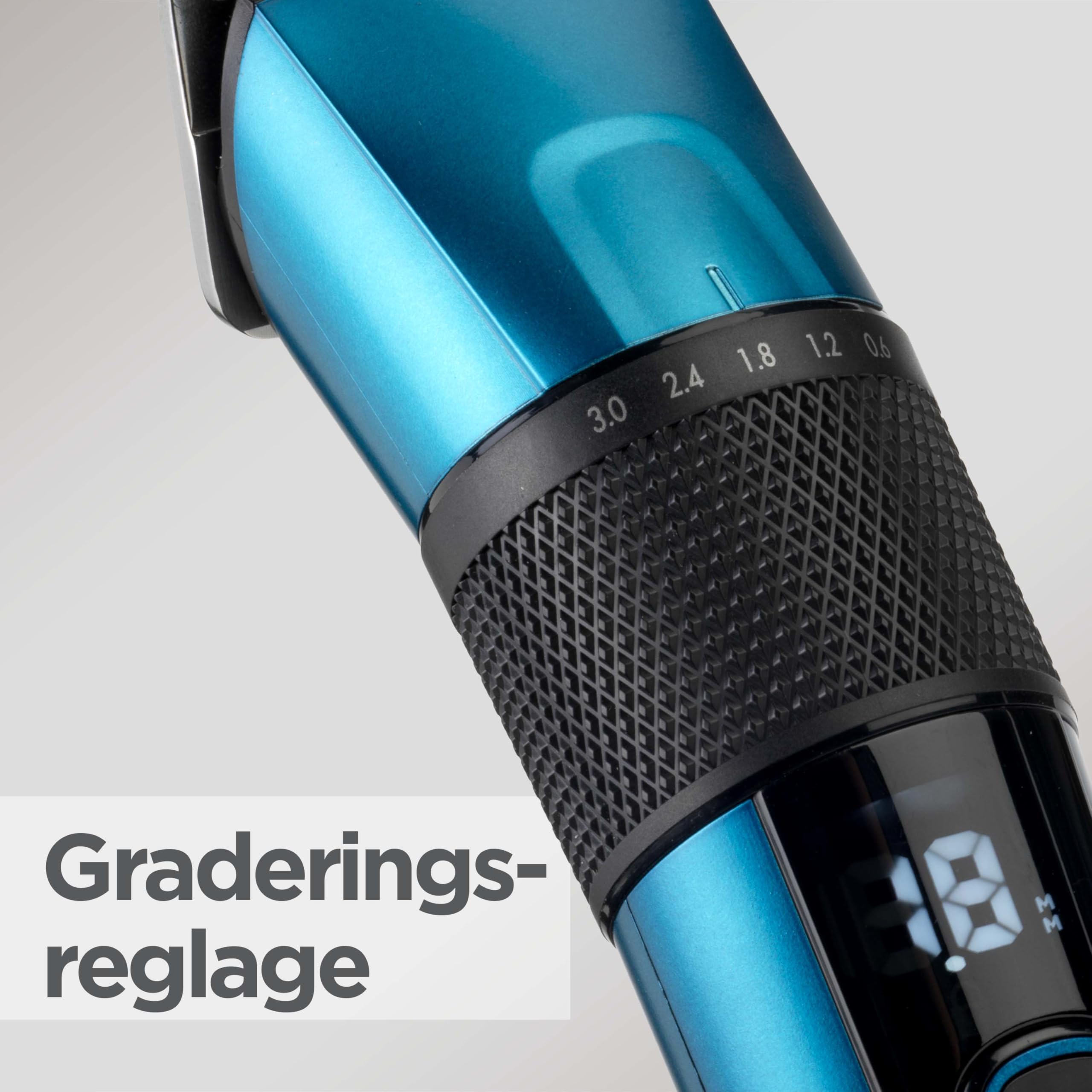 BaByliss Japanese Steel Hårklippare - Litiumbatteri, 160-Minuters Drift, 3-Timmar Fulladdning, Inkluderar Hårt Förvaringsfodral, Svart, E990E