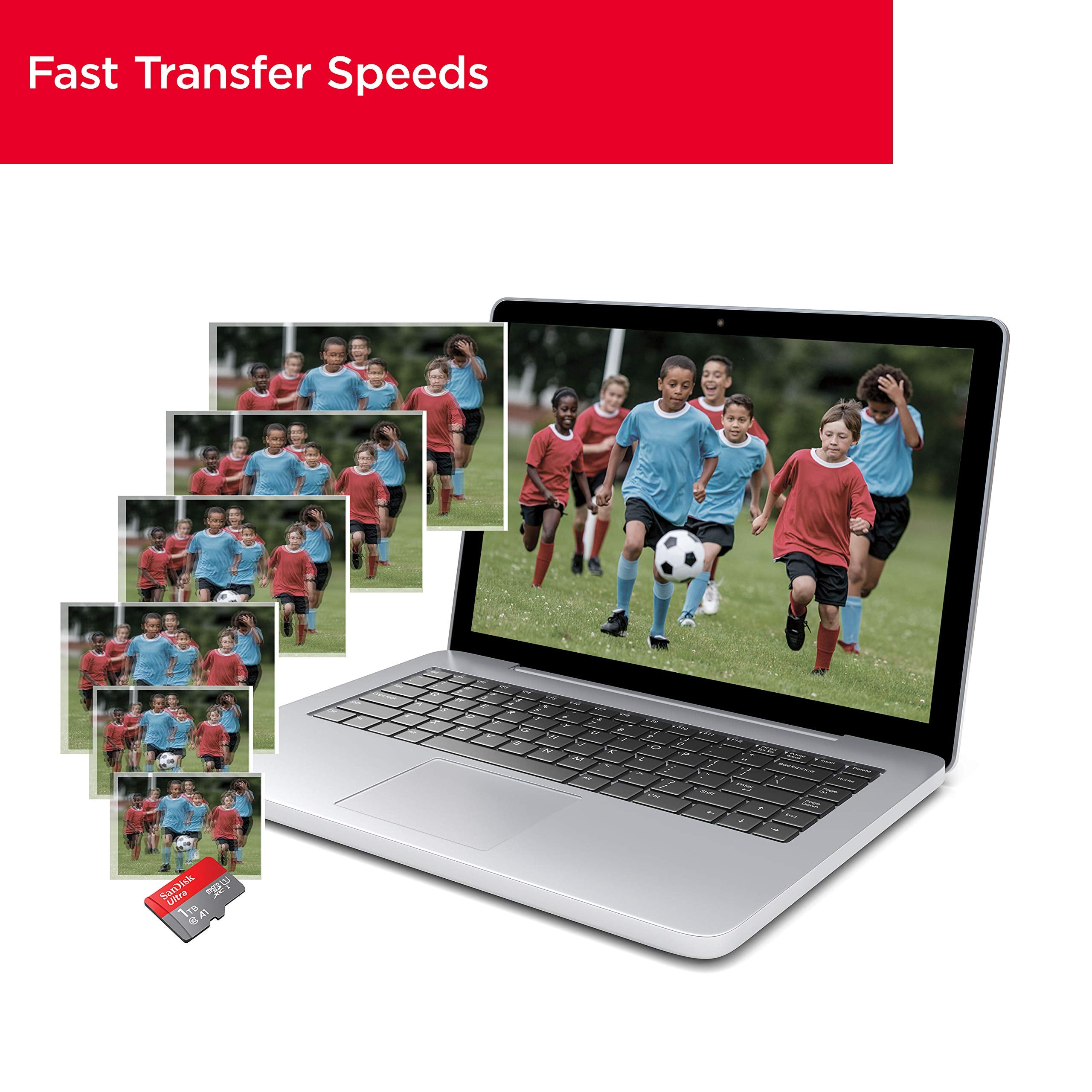 SanDisk Ultra 64GB microSDXC kort + SD-adapter, för Android-smartphones och surfplattor, upp till 140 MB/s, med A1 App Prestanda, UHS-I, Kort 10, U1