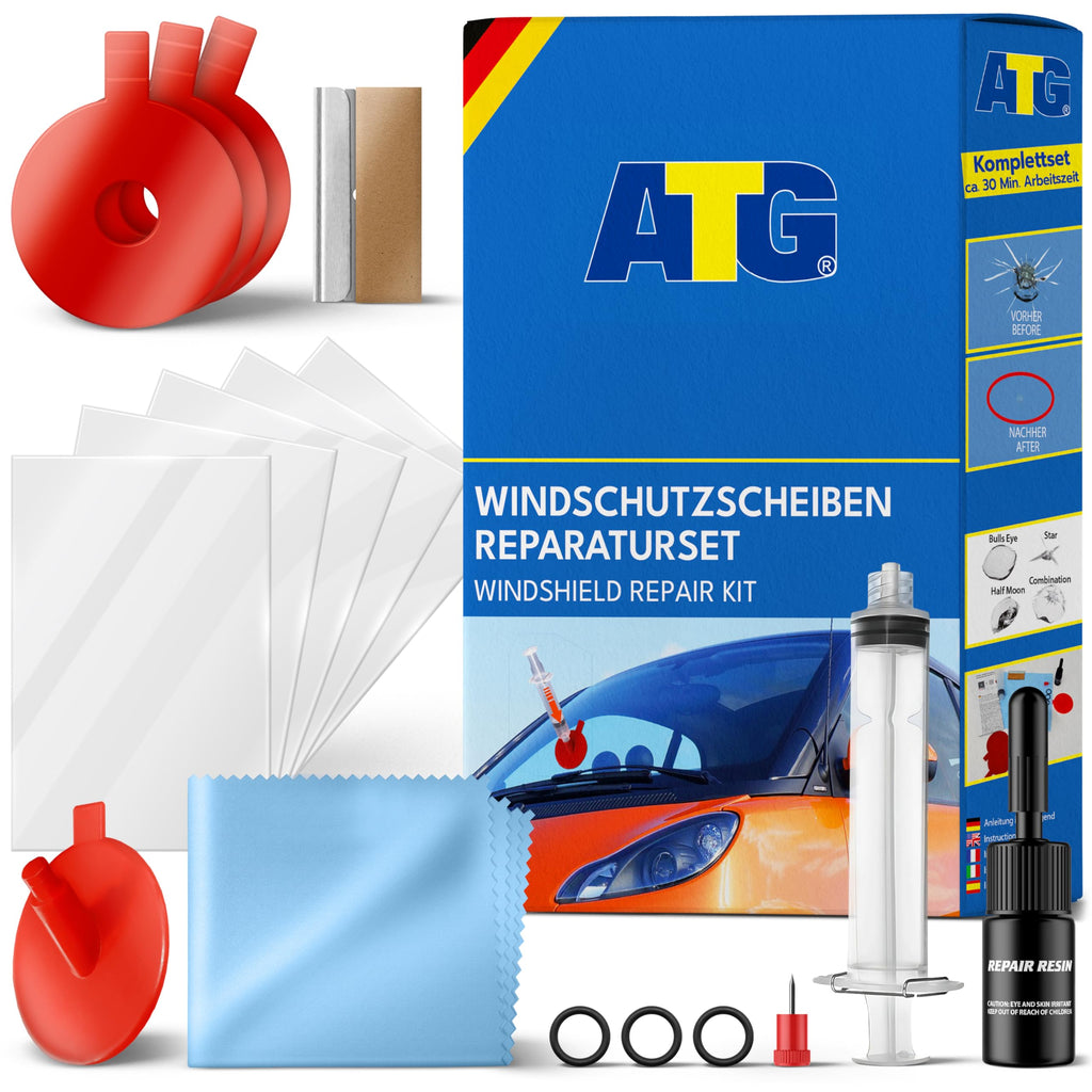 ATG Stenskottsreparation Vindruta Kit ATG116 – Reparera Stenskott & Sprickor, Vindrutereparationsset med Resin