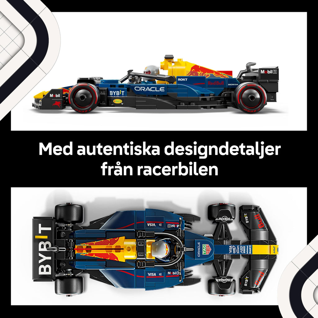 LEGO Speed Champions Oracle Red Bull Racing RB20 F1 racerbil, Byggsats för vuxna med 1 minifigur, Byggbar modell och present med Formel 1-tema att samla på 77243