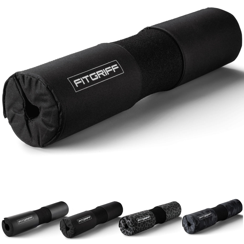 Fitgriff® skivstångsdyna, Hip Thrust Pad med kardborreband – nackkudde för hantel – stoppning för squats, Booty-träning, gym