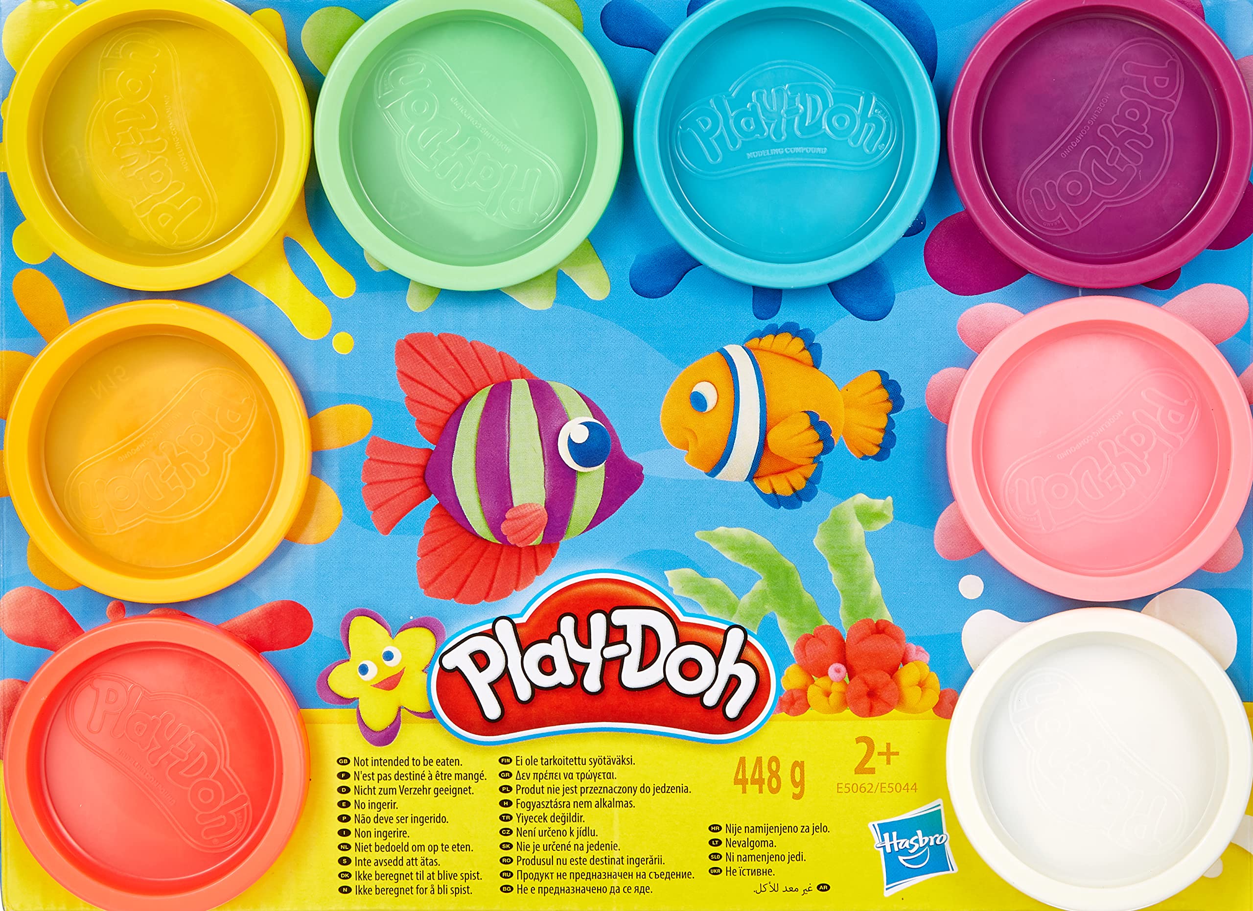 Play-Doh 8-Pack Rainbow, giftfri modellera med 8 färger
