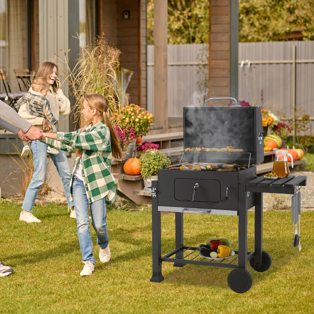 Tepro Toronto Click Charcoal BBQ Antracit/Rostfritt stål