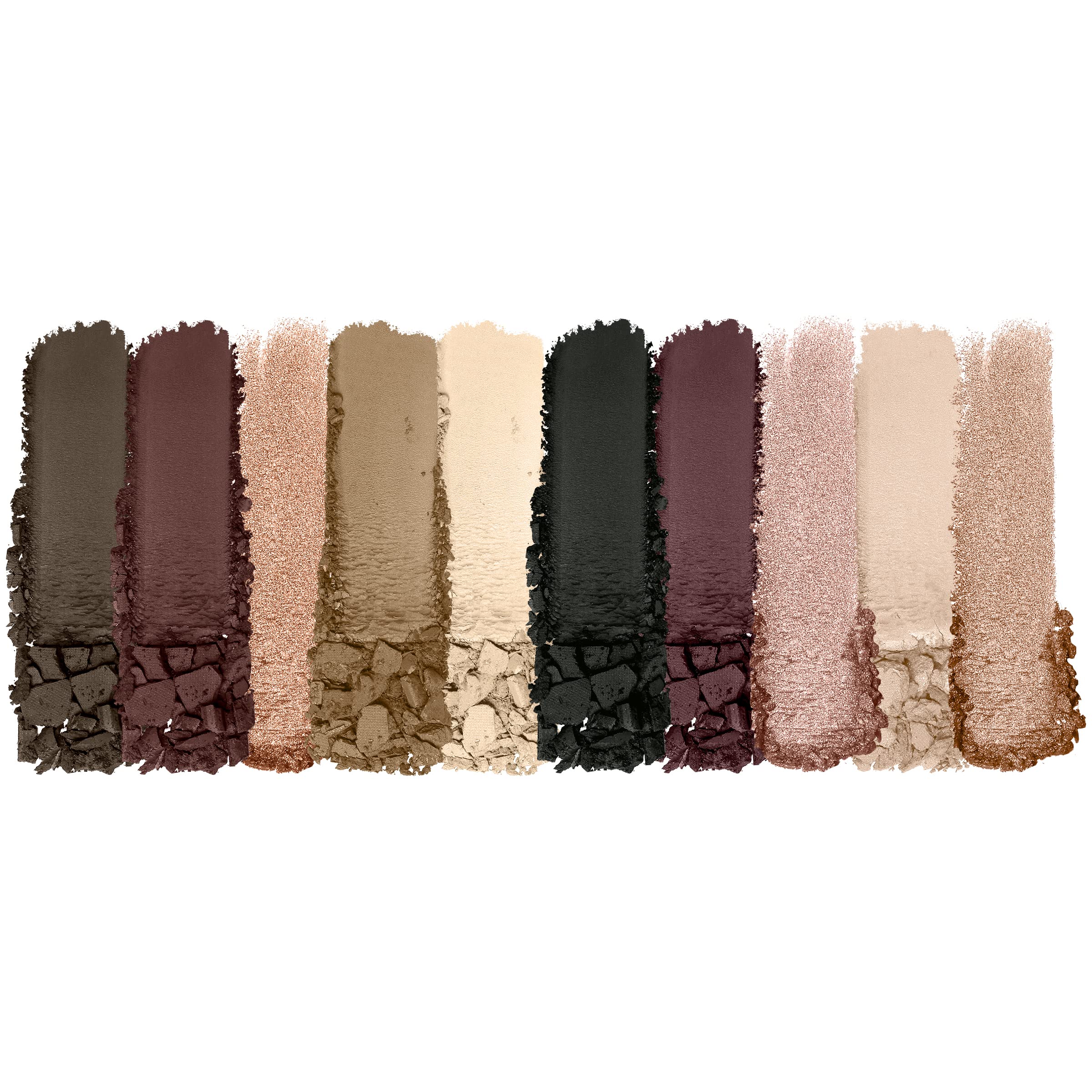 Wet n Wild Color Icon 10 Pan Palette, Ögonskuggspalett med 10 Ljusa och Matta Ögonskuggsfärger för Dag och Natt, Långvarig och Lättblandad Formula, Nude Awakening