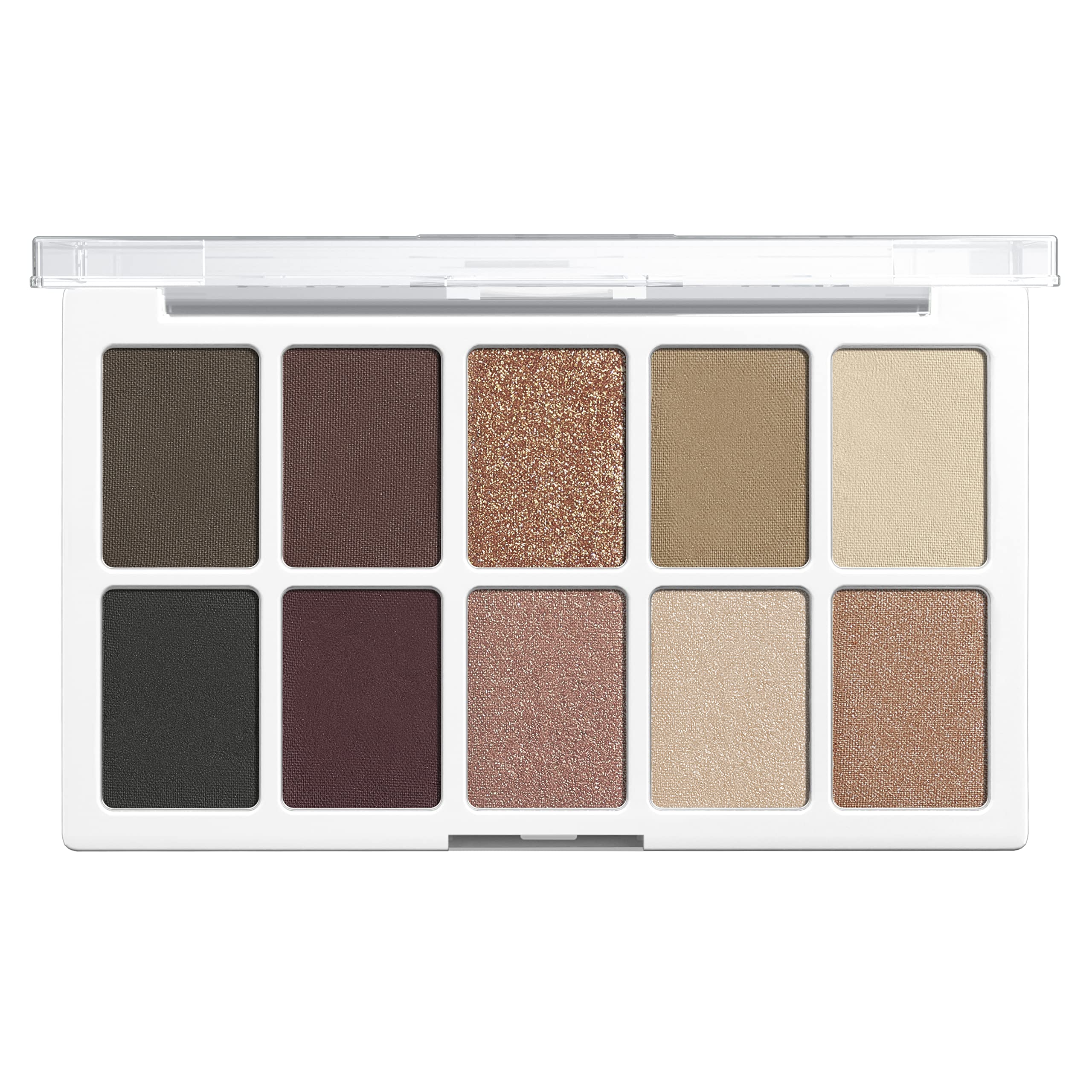 Wet n Wild Color Icon 10 Pan Palette, Ögonskuggspalett med 10 Ljusa och Matta Ögonskuggsfärger för Dag och Natt, Långvarig och Lättblandad Formula, Nude Awakening