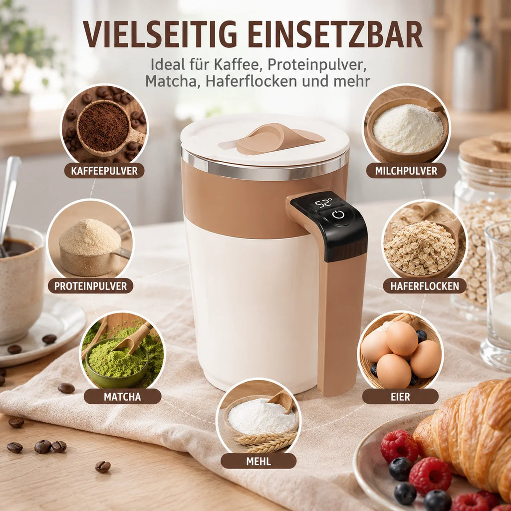 Rechargeable Battery Magnetic Automatic Protein Coffee Milk Mixer Stirring Cup