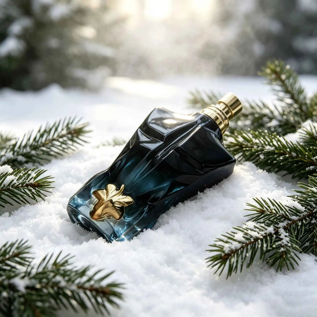 Jean Paul Le Beau men’s Fragrance Features Artistic Sculpted bottle And Vintage Cylindrical Gift Box.