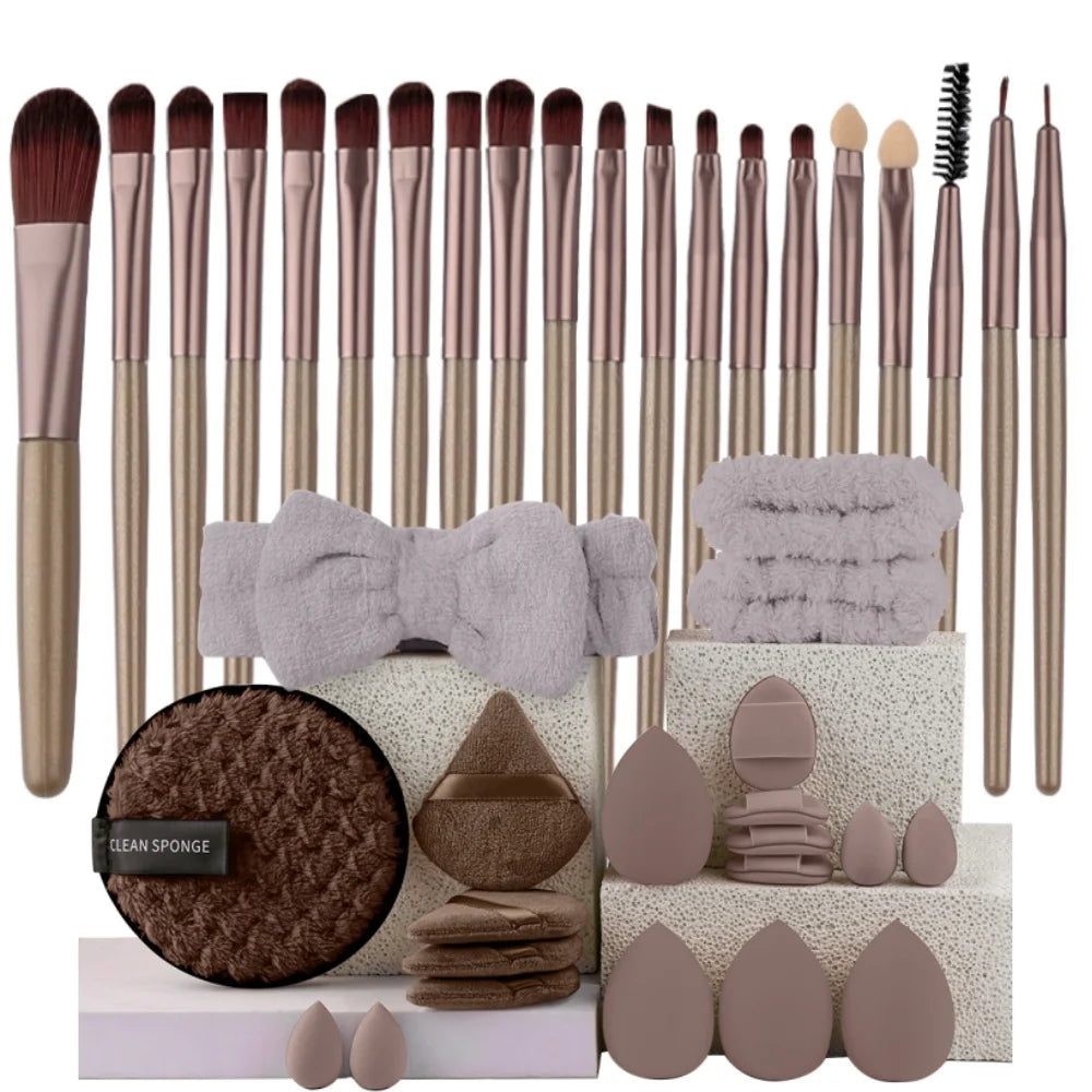Makeupborstar Set – 12 st Professionella Borstar