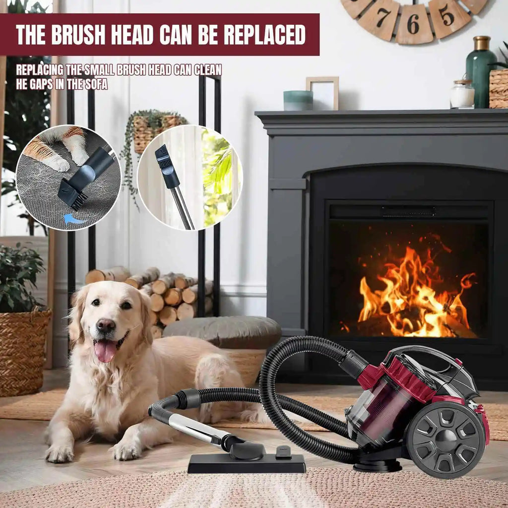 2600W 1.5L High-Efficiency Canister Vacuum