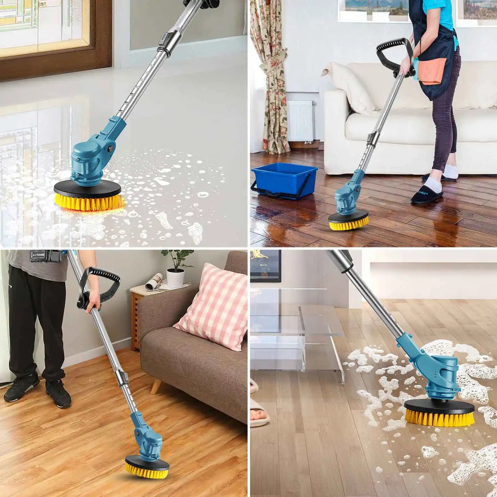 800W Floor Cleaning Machine Cordless Spin Scrubber Telescopic Electric Multipurpose