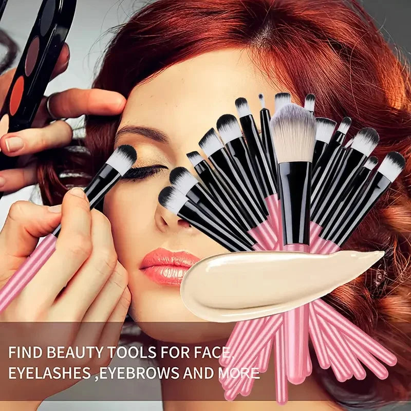 Makeupborstar Set – 12 st Professionella Borstar
