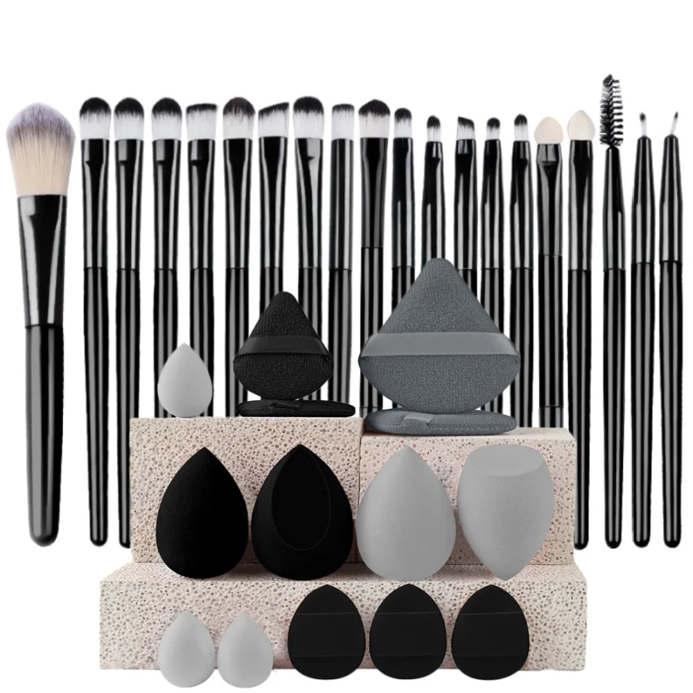 Makeupborstar Set – 12 st Professionella Borstar