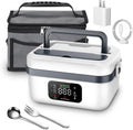 Portable Electric Lunch Box, 1L Capacity & 16000mAh Power Bank, Wireless Self-Heating for Work Travel Car Office