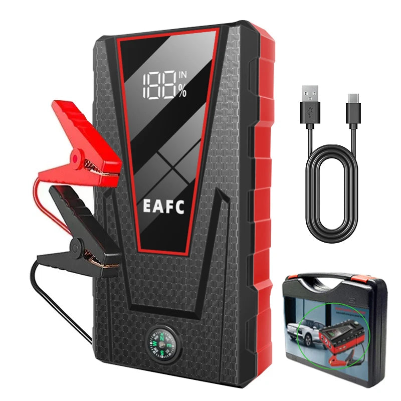 EAFC Car Jump Starter 600A / 1200A /2000A Portable Power Bank Car Battery Booster 12V