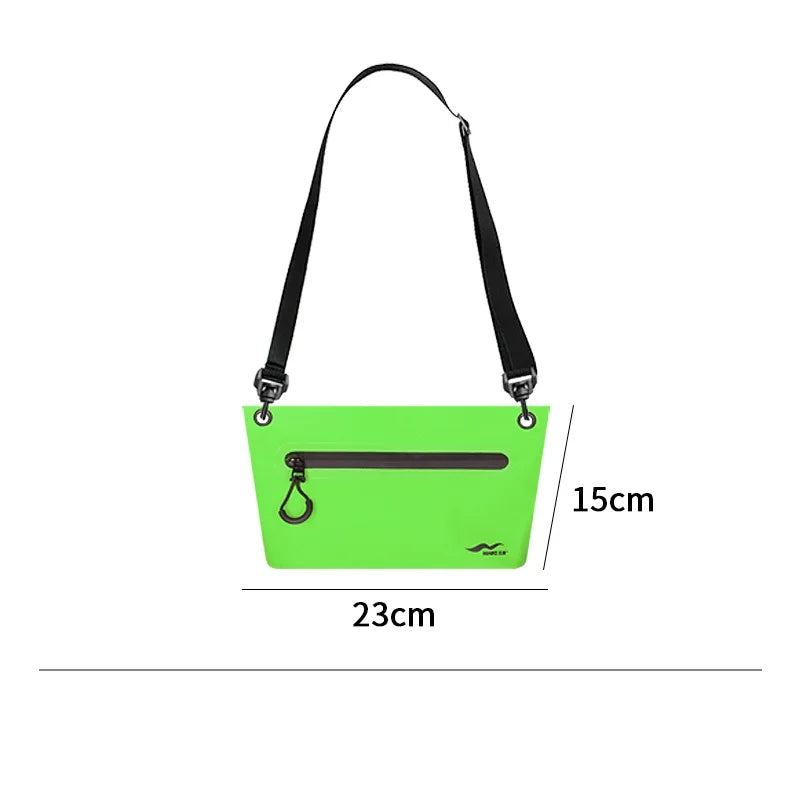 Maike Wash Dry Bag for Women PVC Waterproof Bags for Swimming Beach Phone Storage Crossbody Dry Bag Fanny Pack  2L