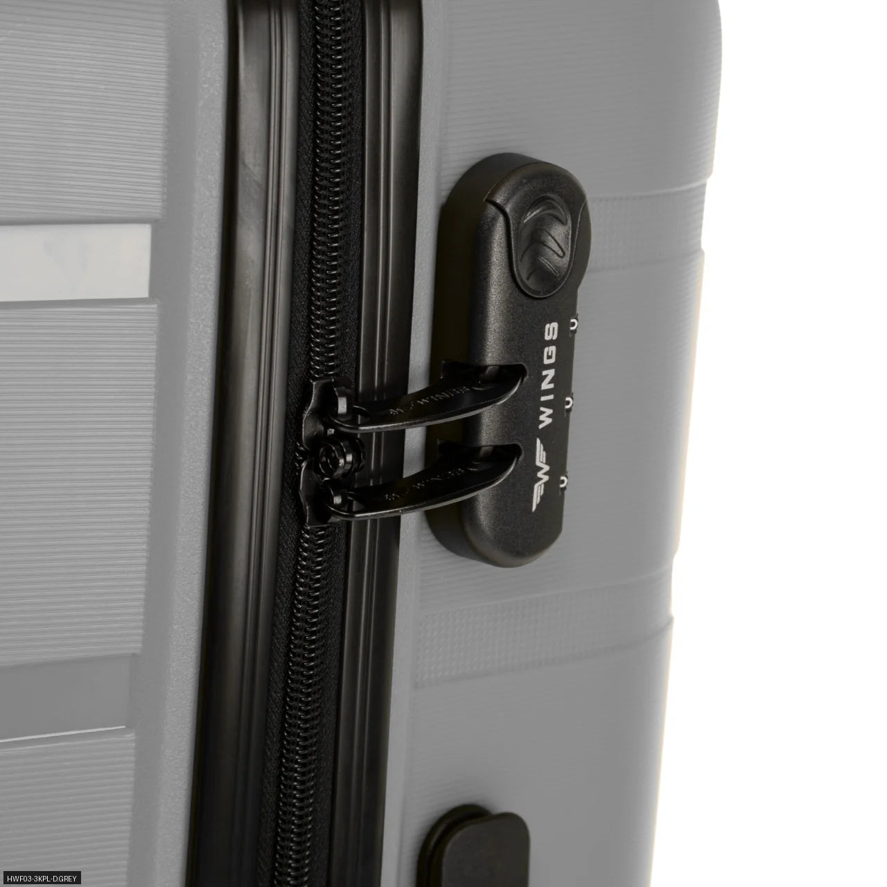 Suitcases to Choose From: Polypropylene 20", 24", 28" / 75 × 50 × 30 cm / 65 × 44 × 25 cm / 55 × 39 × 20 cm Hawfinch Color: Champagne DAMAGE-RESISTANT TELESCOPIC HANDLE, 4 DUPLICATE 360° WHEELS, COMBINATION LOCK, SIDE