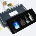 ANGEL ELVES 4Pcs Men Perfume Set Blue De Long Lasting Woody Ocean Scent Eau De Parfum Male Fragrance Gift Box For Daily Dating