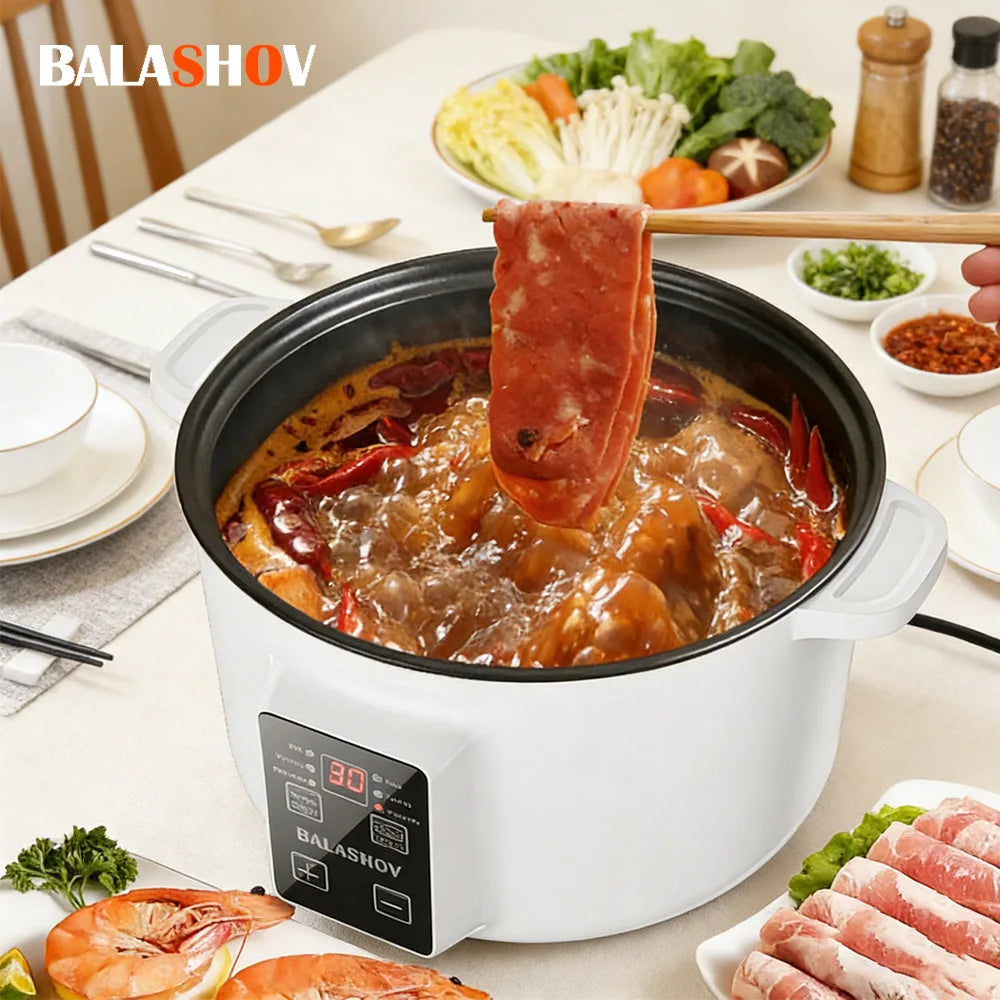 3.5L Electric Multifunctional Cooker Household Hot Pot Intelligent Non-stick Cookware for Kitchen and Home Appliance Rice Pot EU