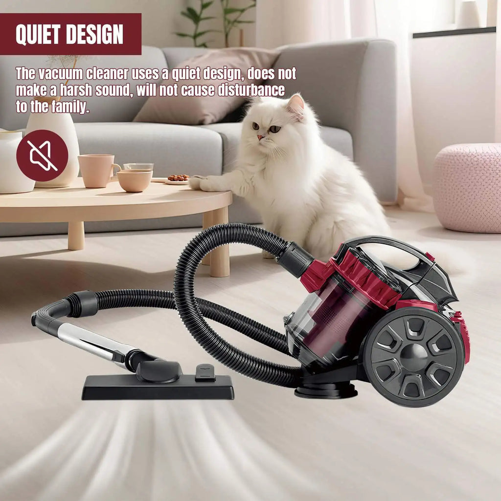2600W 1.5L High-Efficiency Canister Vacuum
