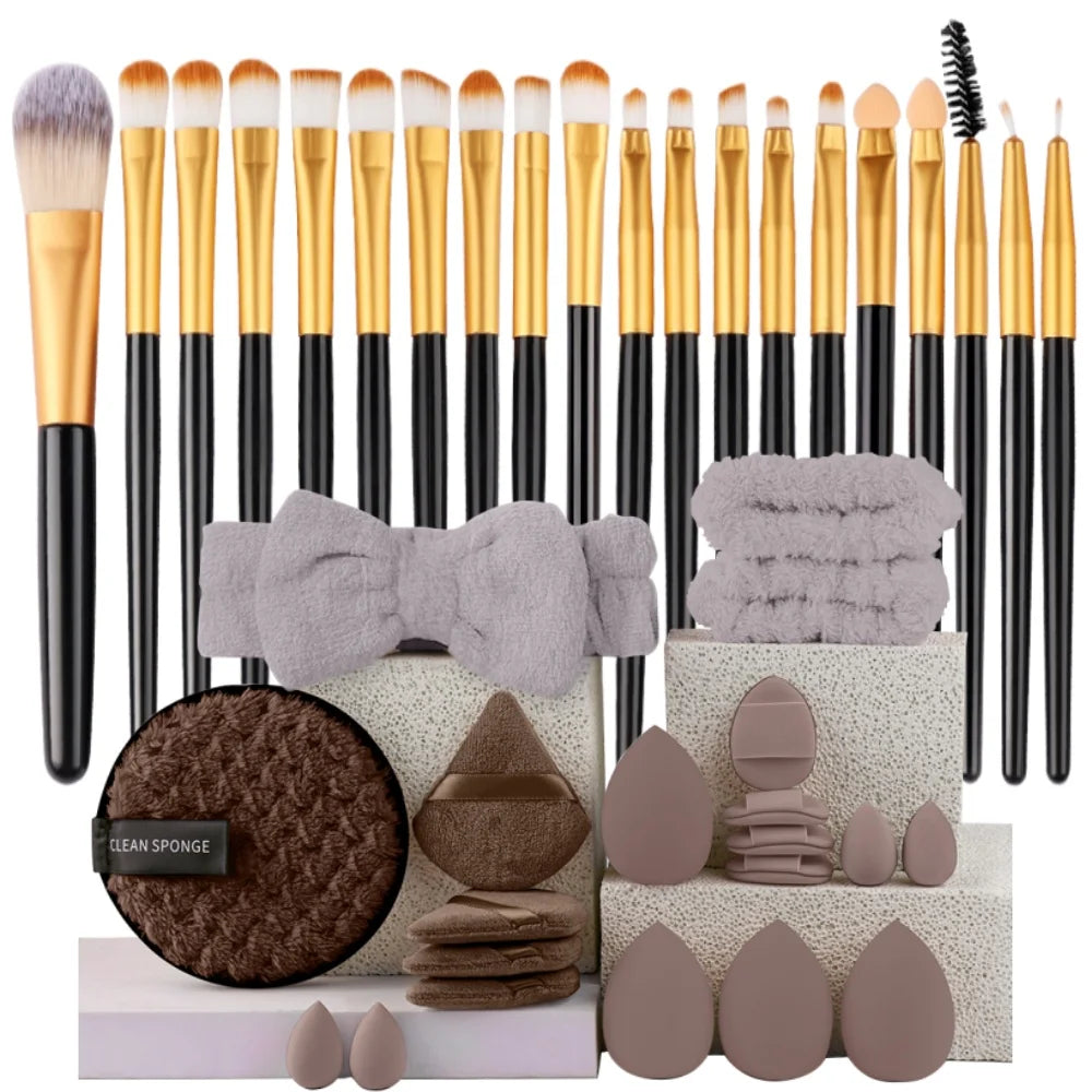 Makeupborstar Set – 12 st Professionella Borstar