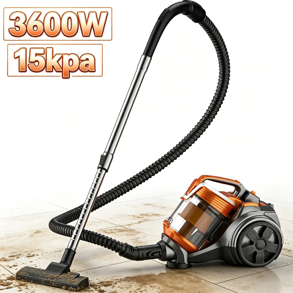 3600W 15000PA  Vacuum Suction Power Vacuum Cleaner Handheld Smart